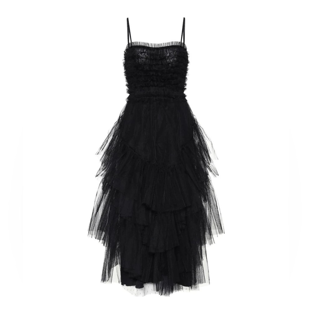 Red Valentino Tulle Midi Dress